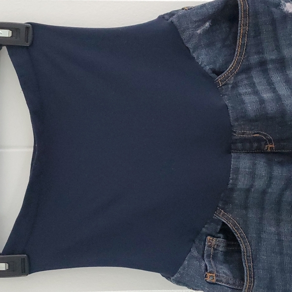 INDIGO BLUE PREMIUM DENIM WOMEN'S MATERNITY CAPRI PANTS SIZE S/P/CH - Picture 4 of 10